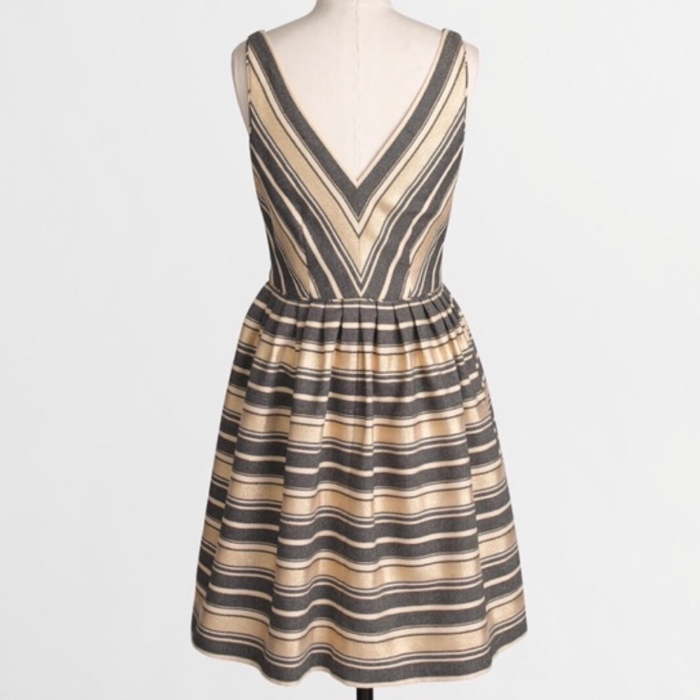 J. Crew Factory V-Neck Flare Dress